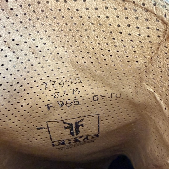 Frye Deborah Studded Suede Boots Tan Knee-High Size 8 - Picture 7 of 7